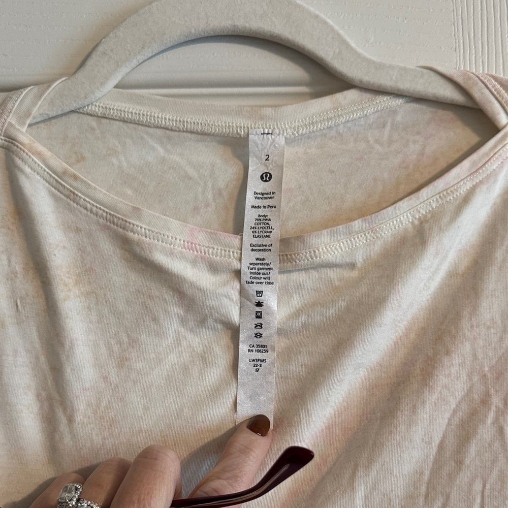 lululemon athletica Cream Long Sleeve Top - Picture 2 of 5